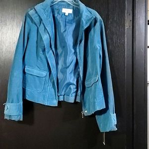 Turquoise corduroy jacket